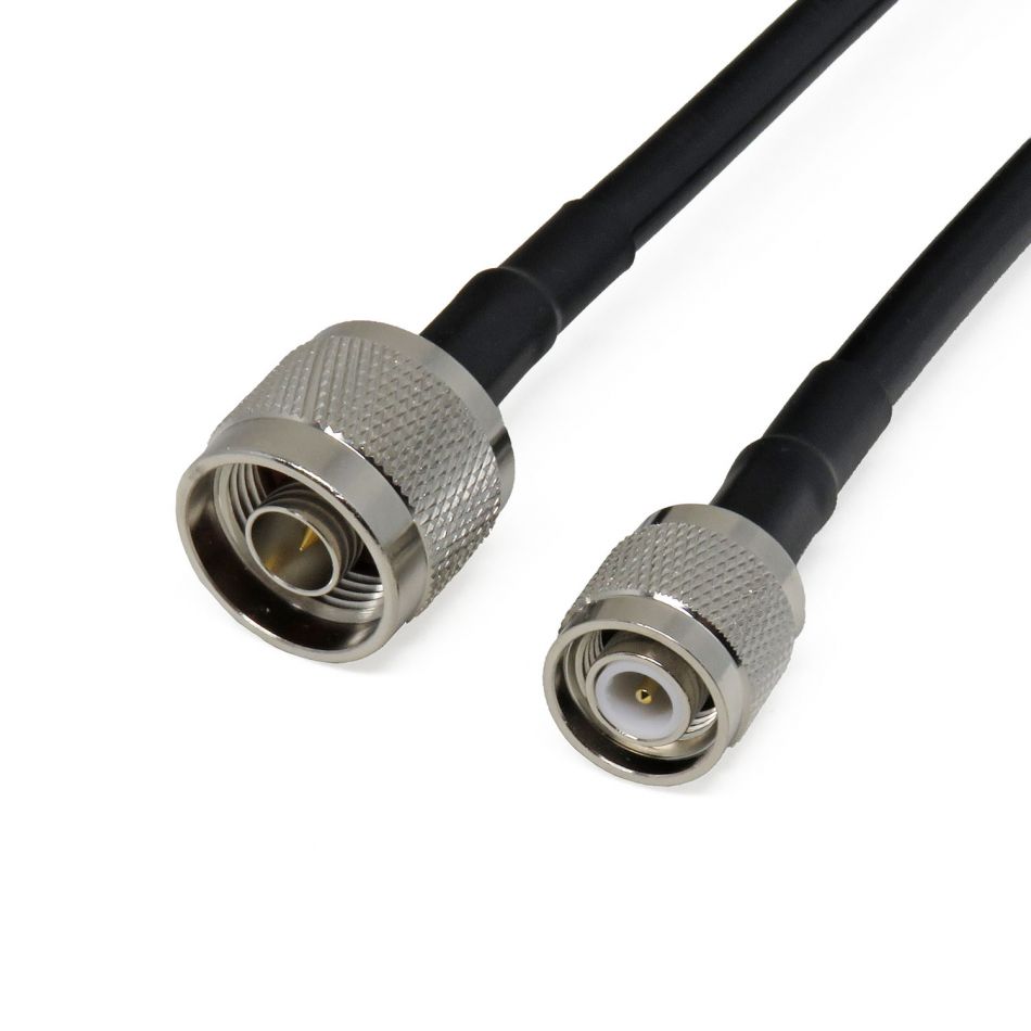 N02T02 22 10000 QAXIAL Cable Assembly N Male TNC Male LLF240 10 M